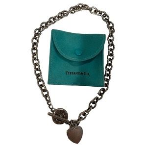 Tiffany heart tag toggle necklace.